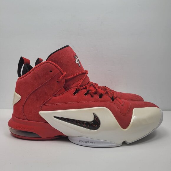 Nike Zoom Penny VI 6 Men's University Red White Sneakers 749629-600 US Size 11 - Picture 1 of 8